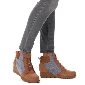 Sorel Evie Ankle Wedge Heel Boots